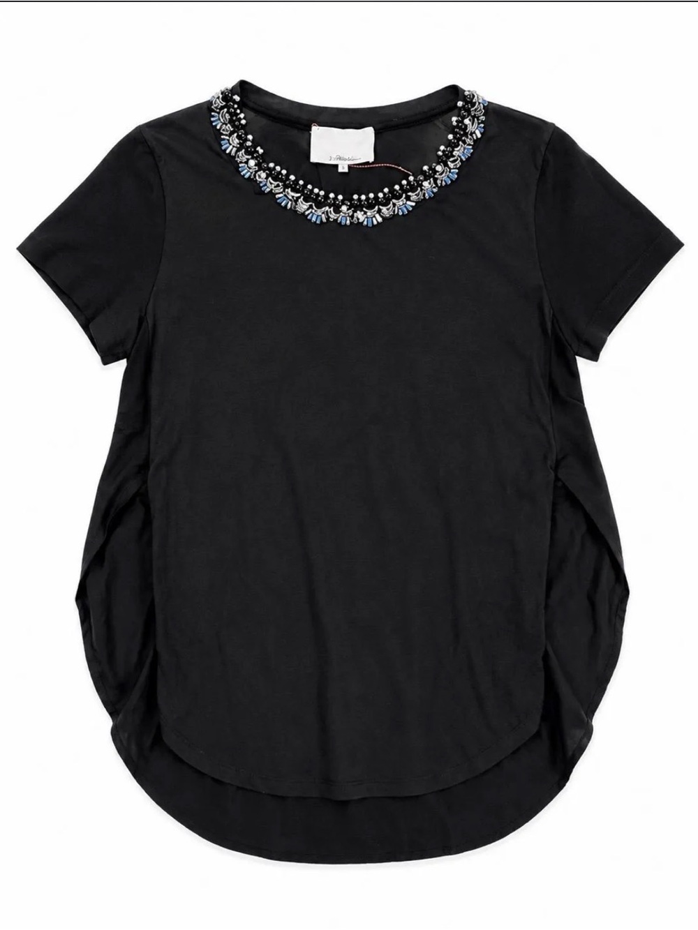 3.1 Phillip Lim Embellished Necklace Tee